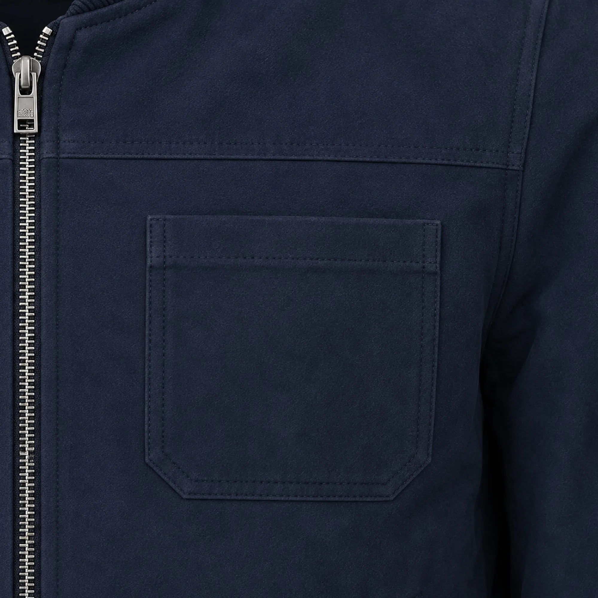 Men's blue genuine suede casual jacket – RXD Leather