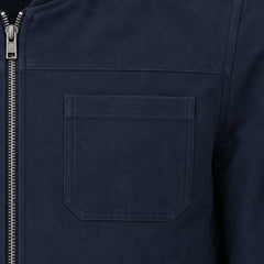 Men's blue genuine suede casual jacket – RXD Leather
