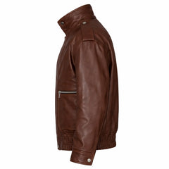 Men's vintage brown leather bomber jacket – RXD Leather