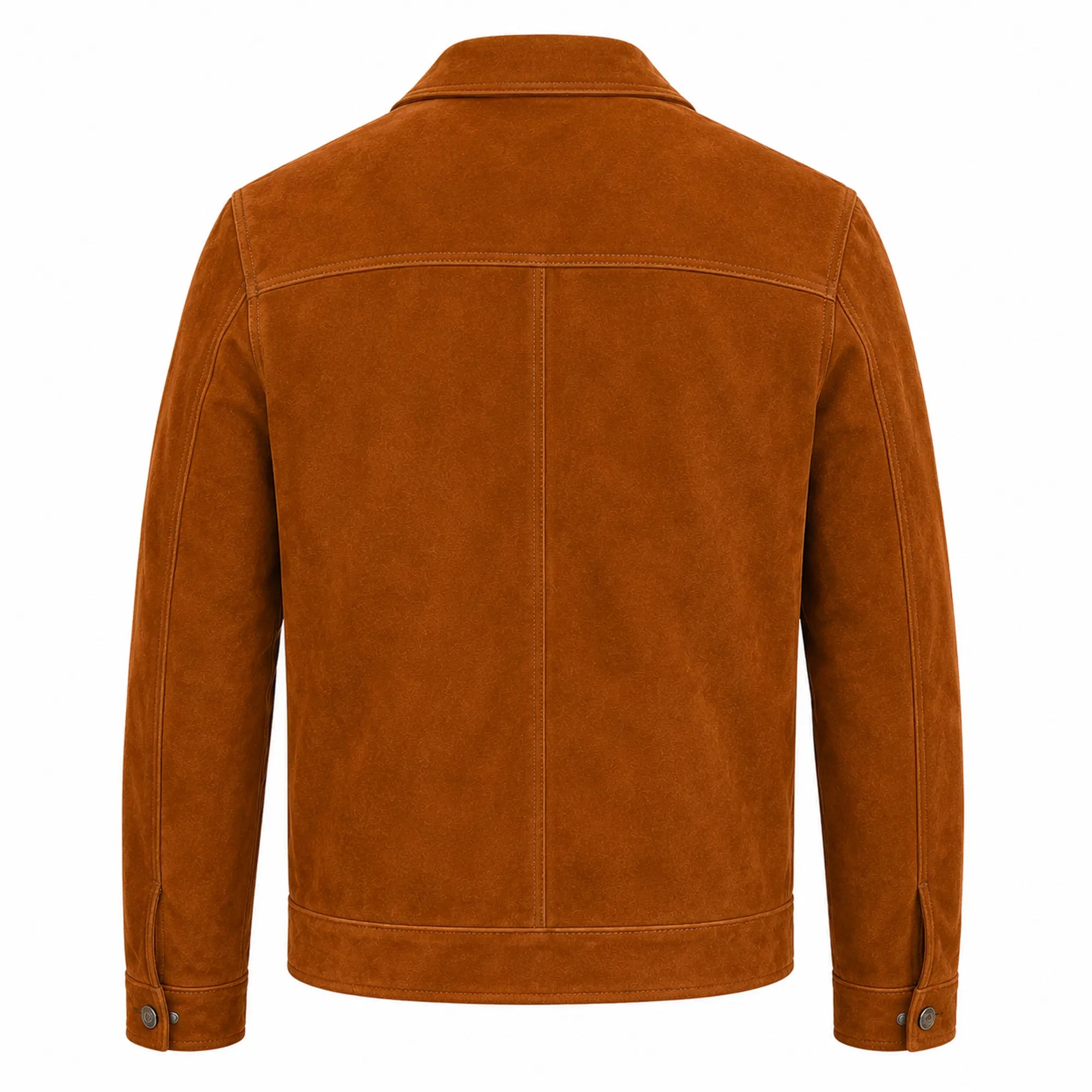 Men's brown goatskin suede jacket with quilted lining – RXD Leather