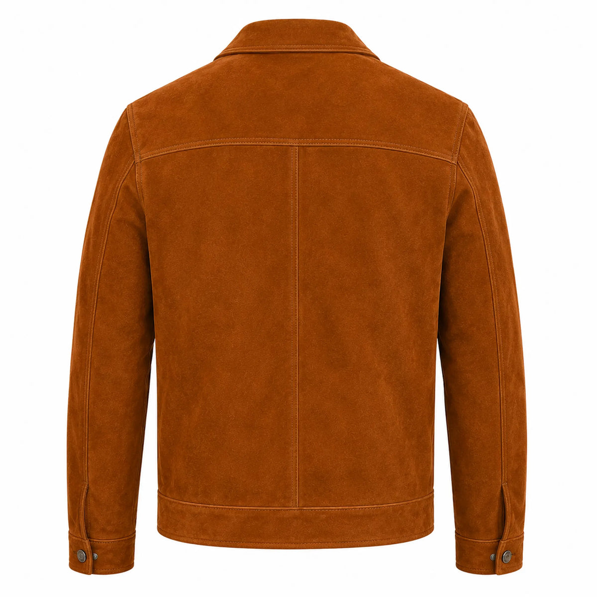 Men's brown goatskin suede jacket with quilted lining – RXD Leather