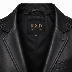 Men's classic leather blazer styled – RXD Leather