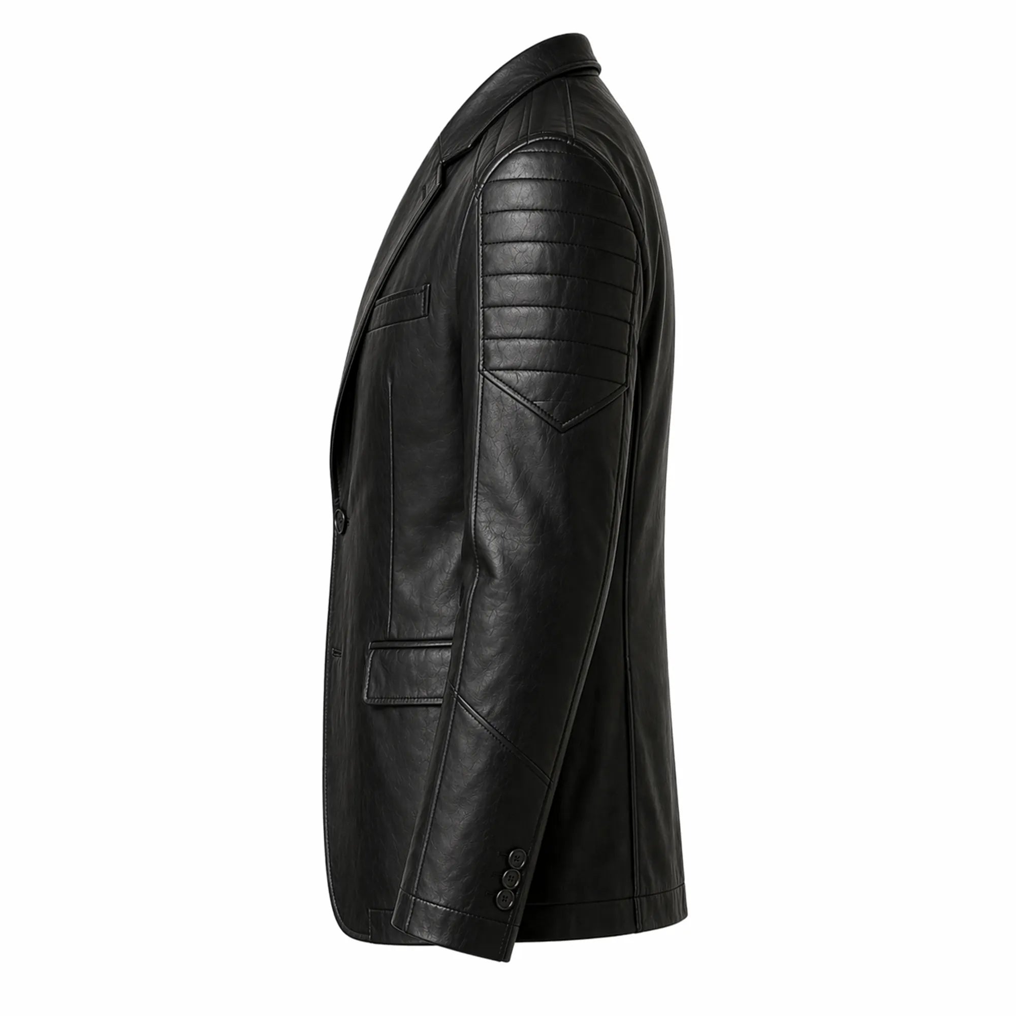 Men's classic leather blazer back – RXD Leather