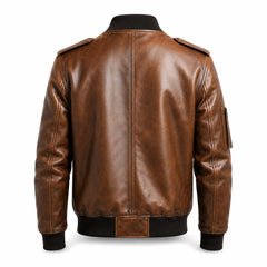 Men's rugged distressed leather bomber – RXD Leather