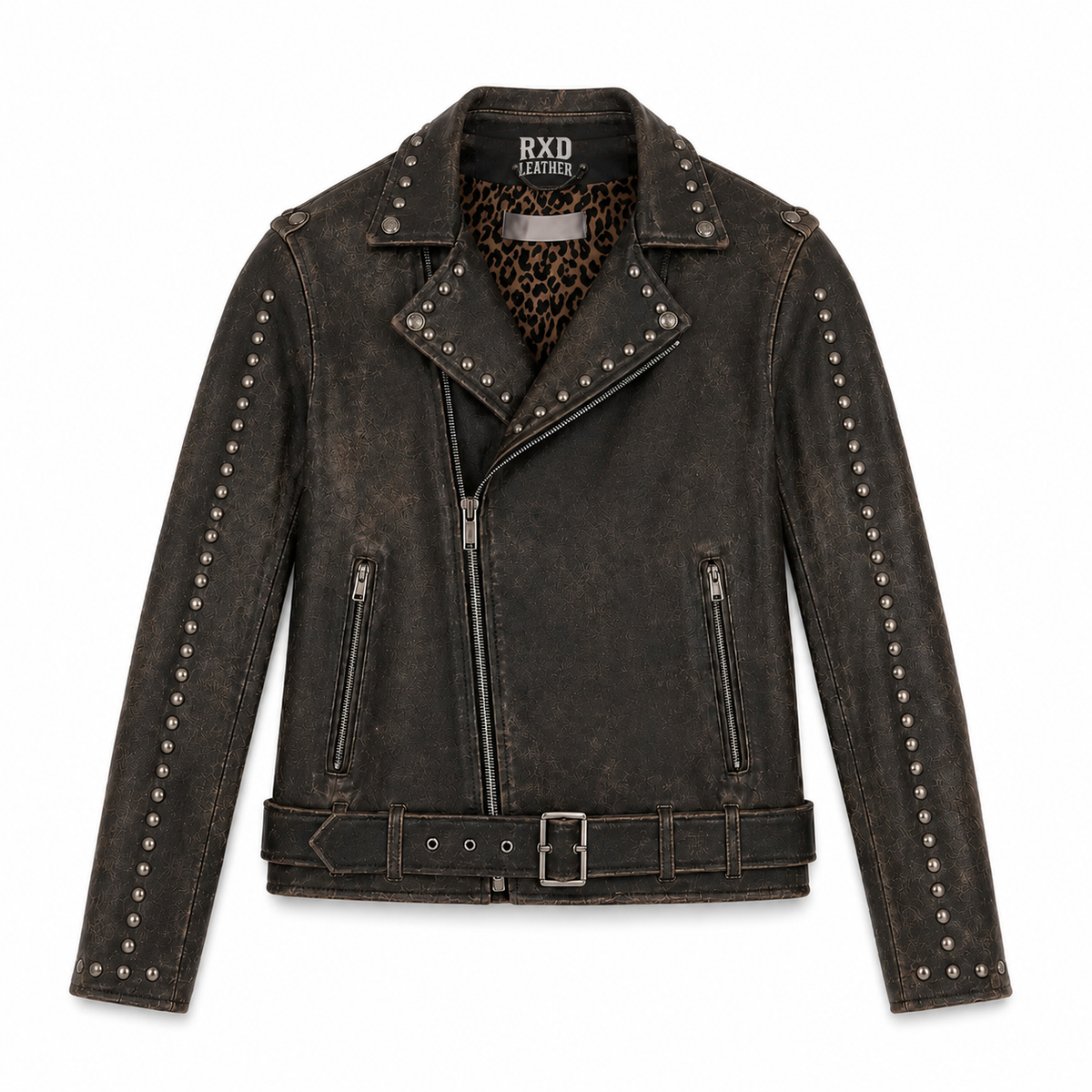 Men's fine grain distressed lambskin leather jacket – RXD Leather