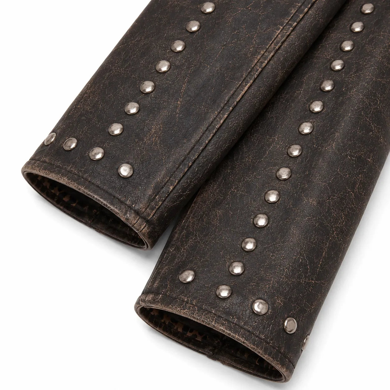 Men's fine grain distressed lambskin jacket detail – RXD Leather