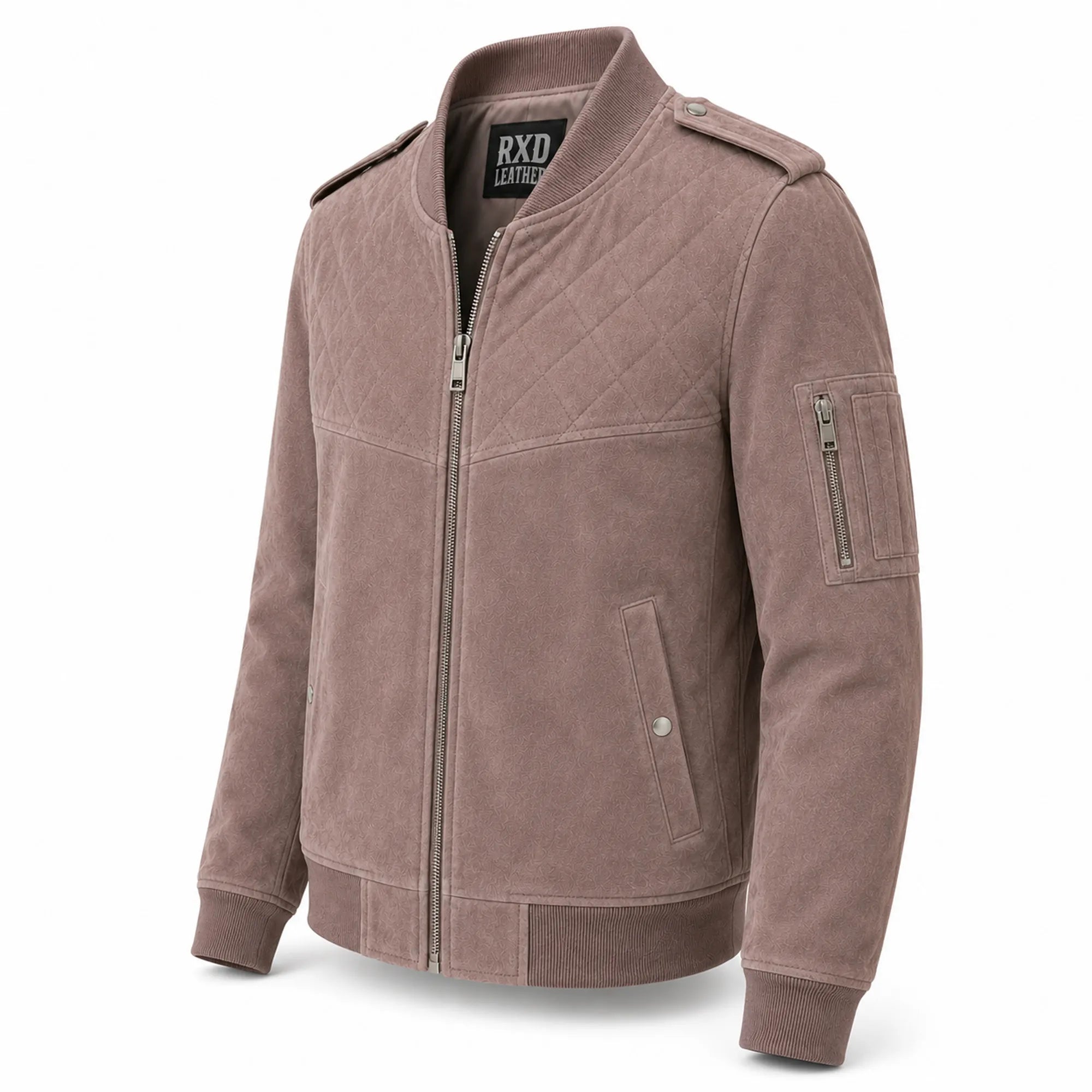 Men's retro goat suede bomber jacket – RXD Leather