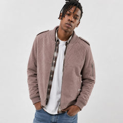 Men's suede MA-1 varsity bomber jacket – RXD Leather