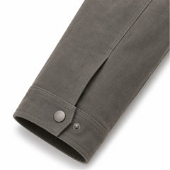 Men's grey suede tailored jacket styled – RXD Leather