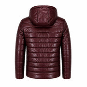 Men's quilted lambskin leather winter coat – RXD Leather