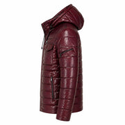 Men's lambskin puffer jacket styled – RXD Leather