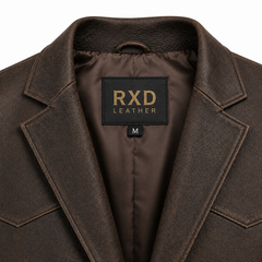 Men's Napa leather western blazer styled – RXD Leather