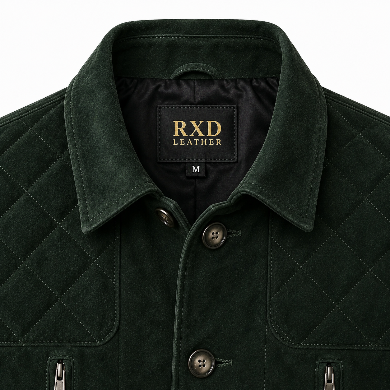 Men's green suede blazer styled – RXD Leather