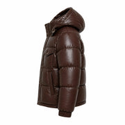 Men's warm sheep leather puffer jacket – RXD Leather
