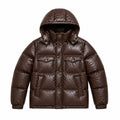 Men's sheep leather hooded puffer jacket – RXD Leather
