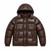 Men's sheep leather hooded puffer jacket – RXD Leather