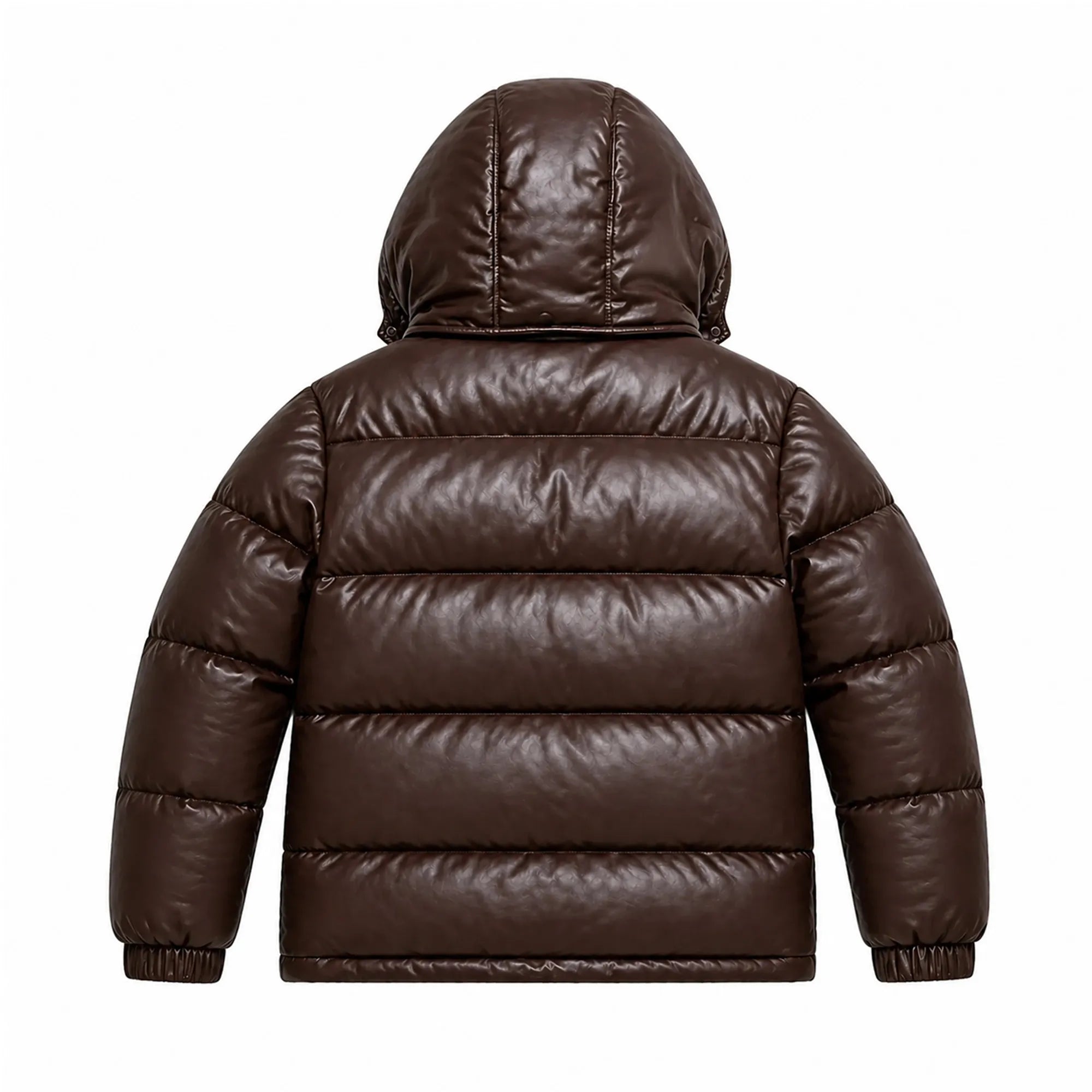 Men's handmade leather winter puffer coat – RXD Leather