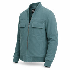 Men's casual suede bomber jacket – RXD Leather
