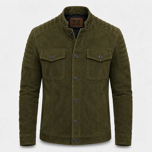 Men's suede leather casual jacket – RXD Leather 2000