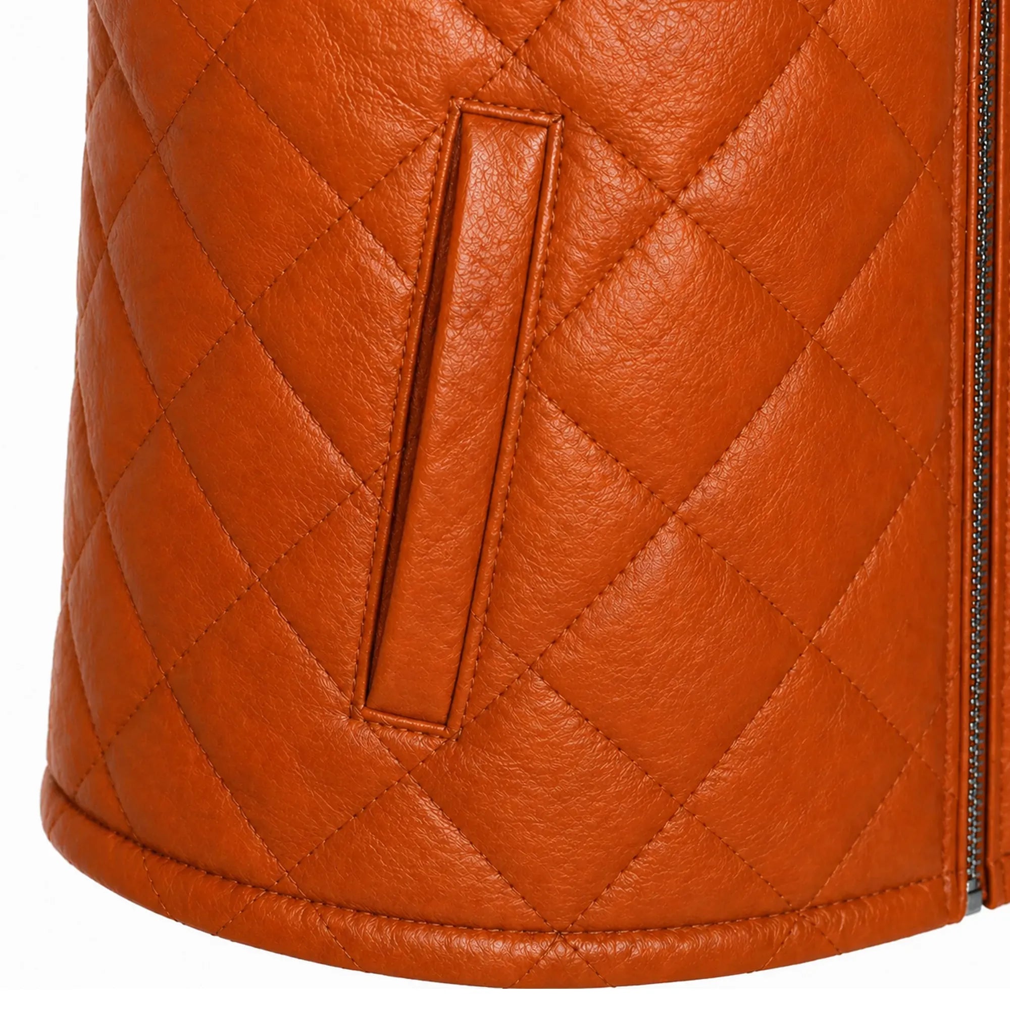 Men's tan brown puffer jacket with zip – RXD Leather