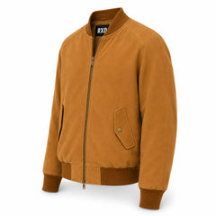 Men's tan suede jacket with flap pockets – RXD Leather