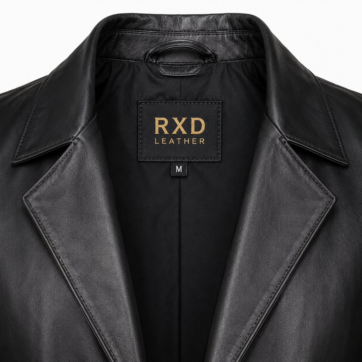 Men's black vegan leather blazer styled – RXD Leather