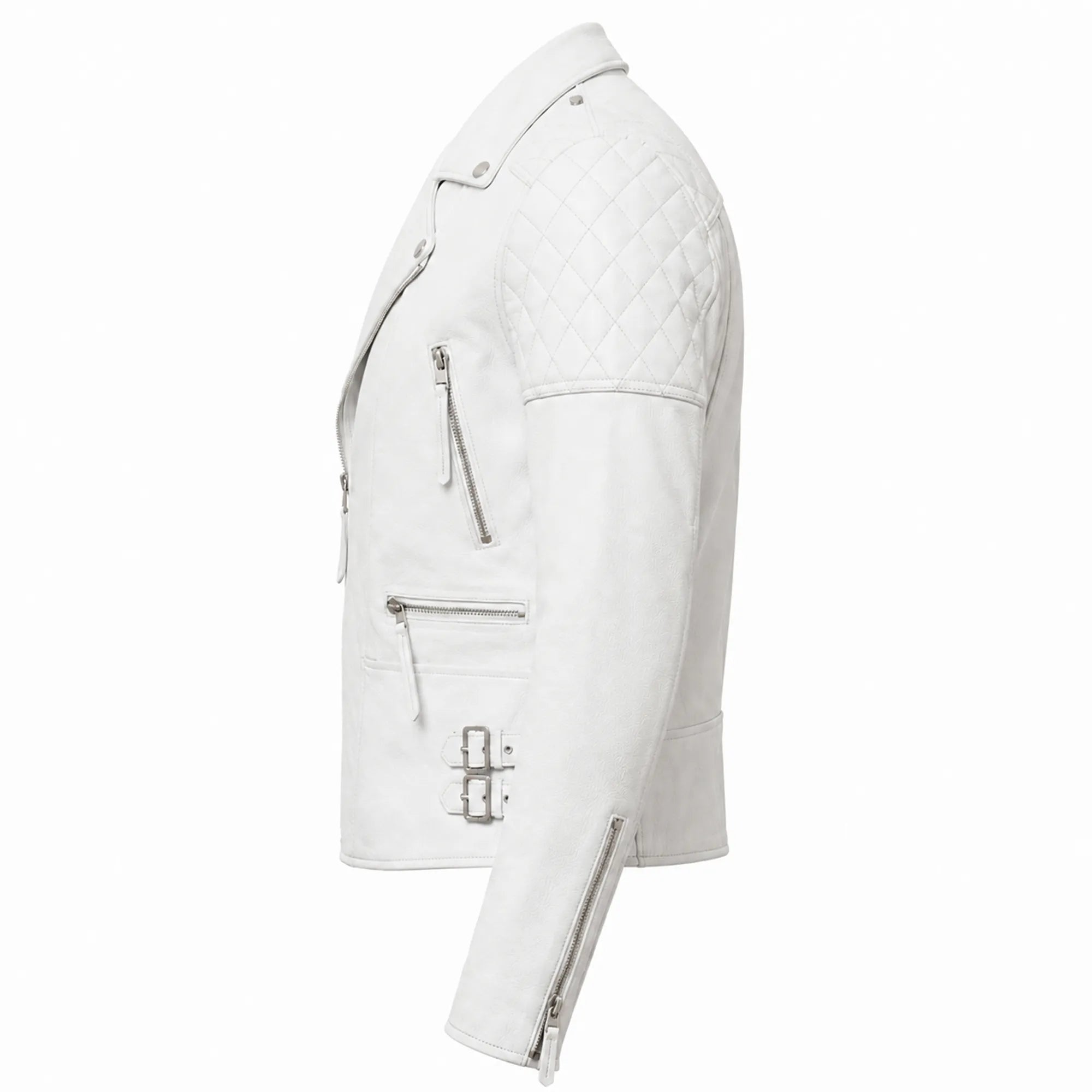 Men's vintage white leather aviator jacket – RXD Leather