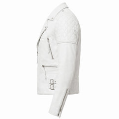 Men's vintage white leather aviator jacket – RXD Leather