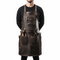 Brown genuine leather work apron – RXD Leather