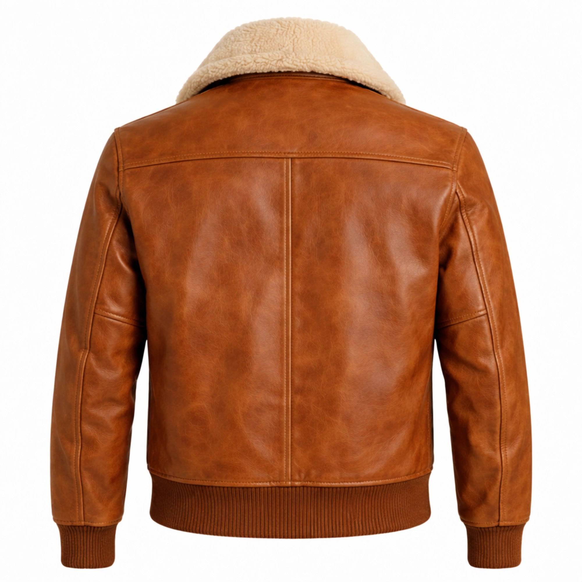 Women Brown Cowhide Leather Bomber Aviator Jacket Winter Style - RXD Leather 00436 