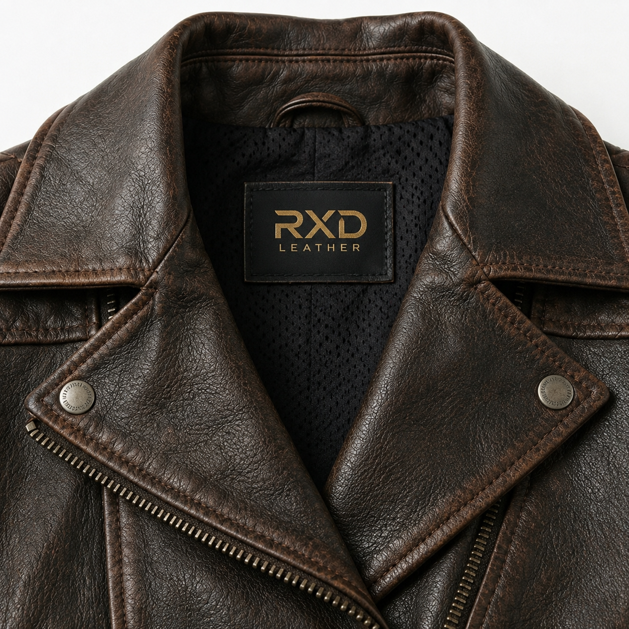 Women's vintage goatskin biker jacket styled – RXD Leather