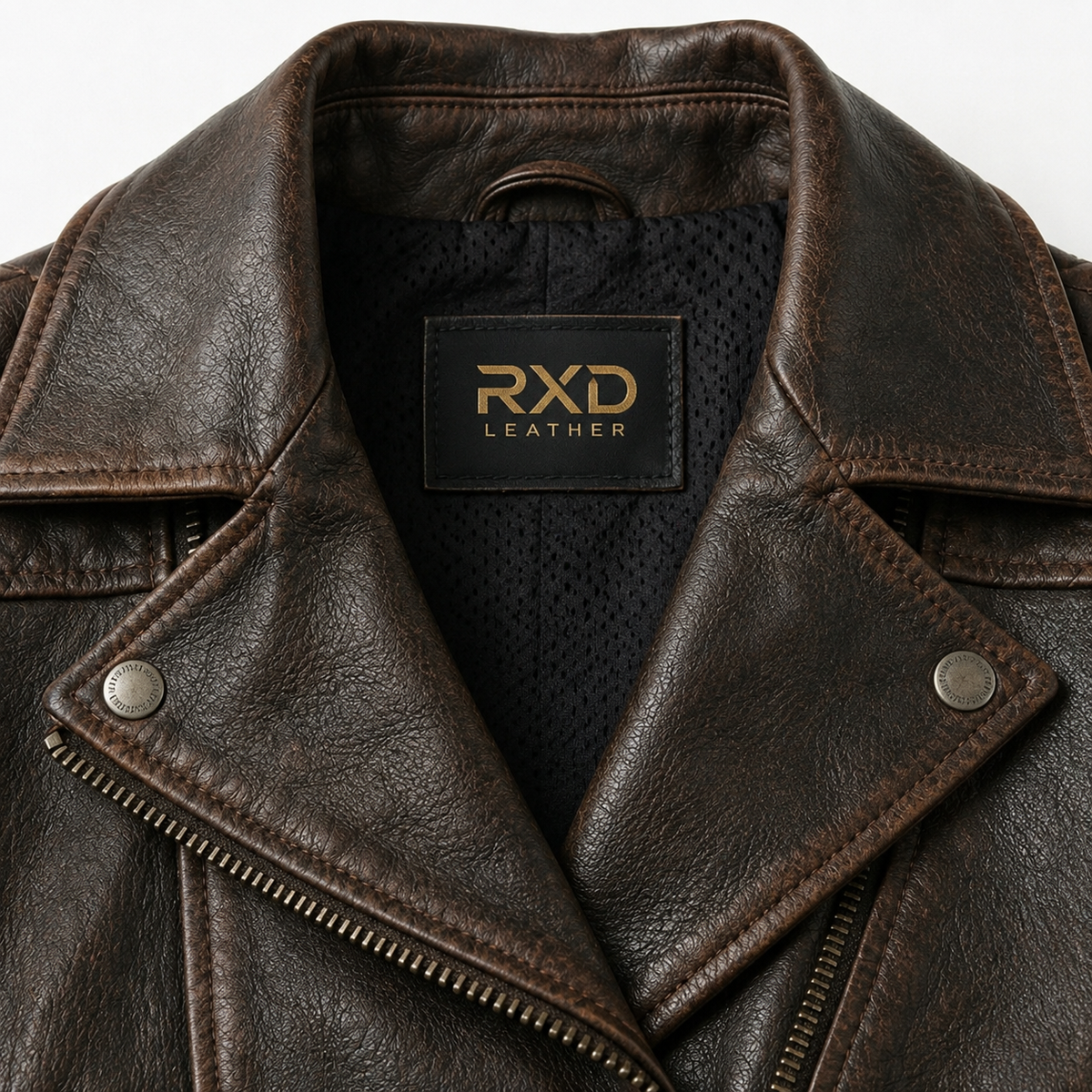 Women's vintage goatskin biker jacket styled – RXD Leather