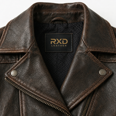 Women's vintage goatskin biker jacket styled – RXD Leather