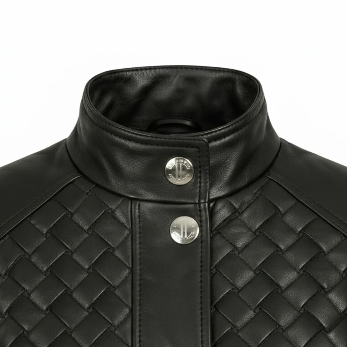 Women's black quilted leather jacket styled – RXD Leather