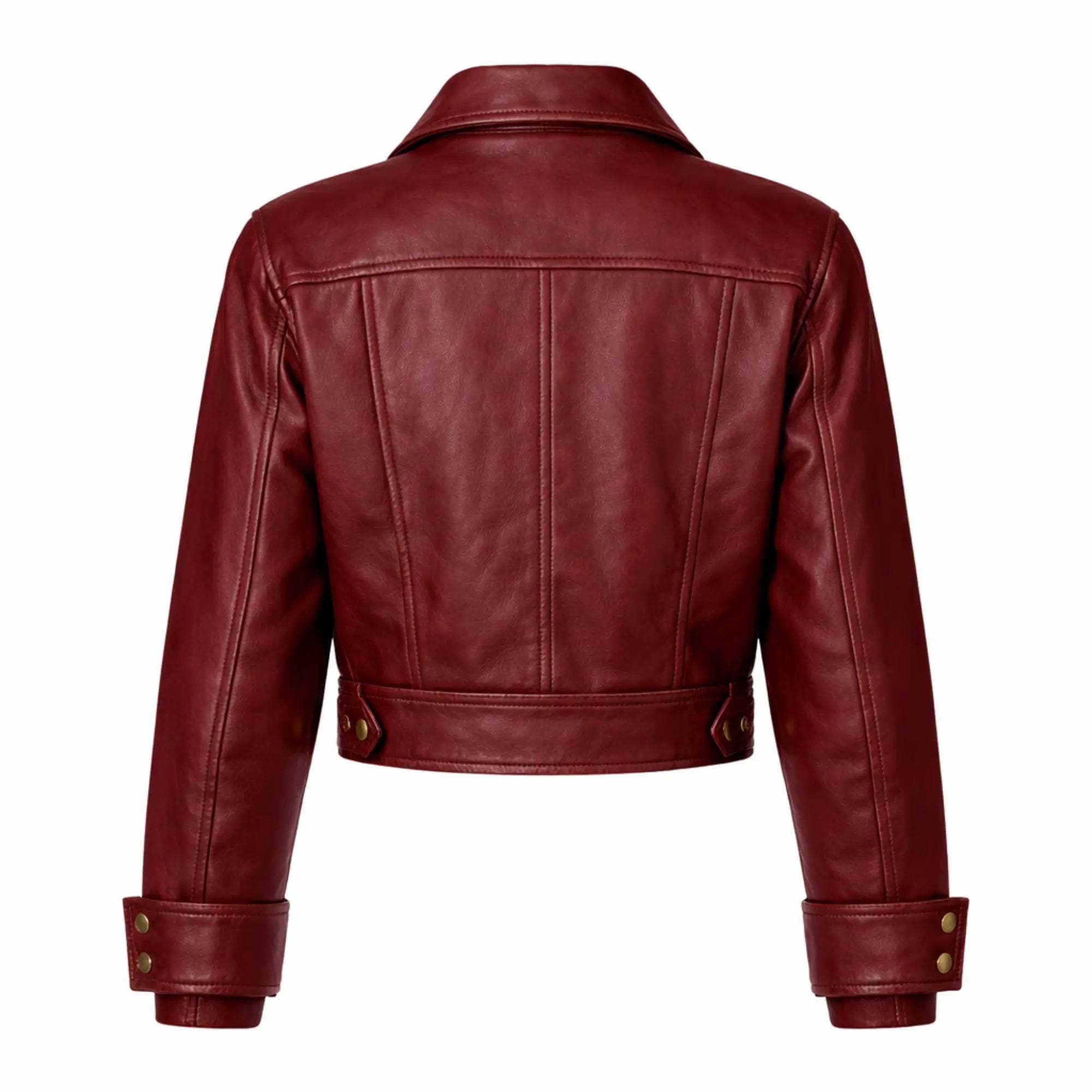 Women's cropped vintage distressed leather jacket – RXD Leather