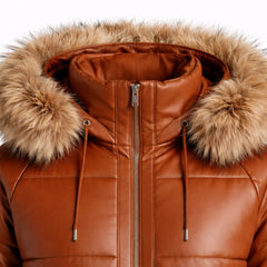 Women's brown sheepskin bomber jacket styled – RXD Leather