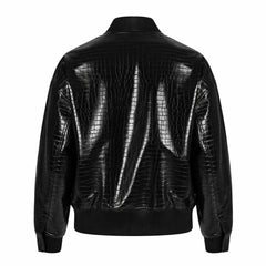Women's city-chic crocodile bomber jacket – RXD Leather