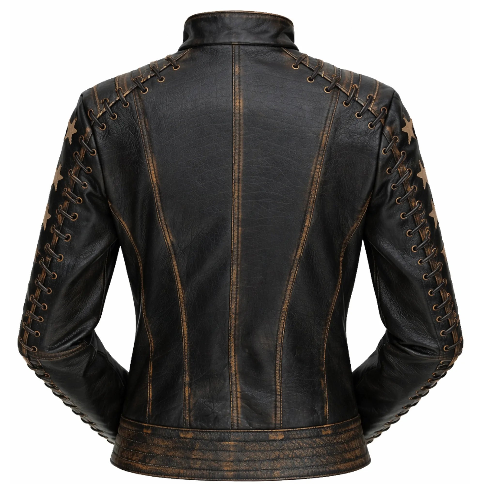 Women's slim fit distressed moto jacket – RXD Leather