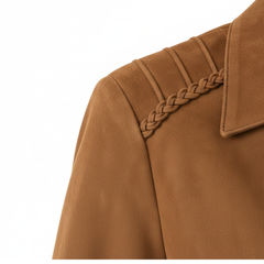 Women's Hazelnut Mock Suede Jacket Lightweight Casual Coat Style Wear- RXD Leather 00279