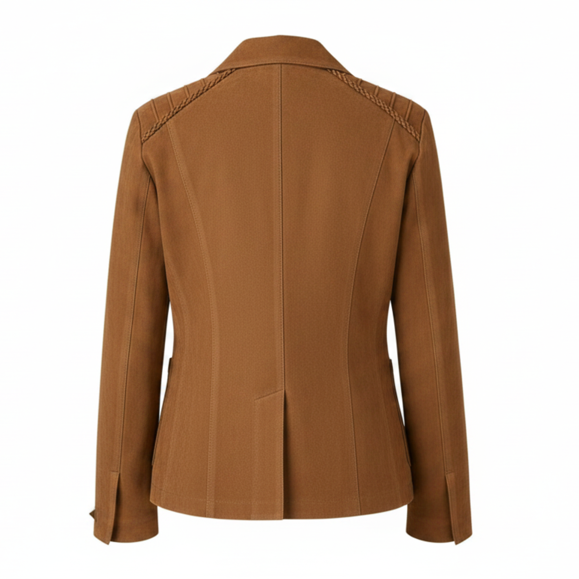 Women's Hazelnut Mock Suede Jacket Lightweight Casual Coat Style Wear- RXD Leather 00279
