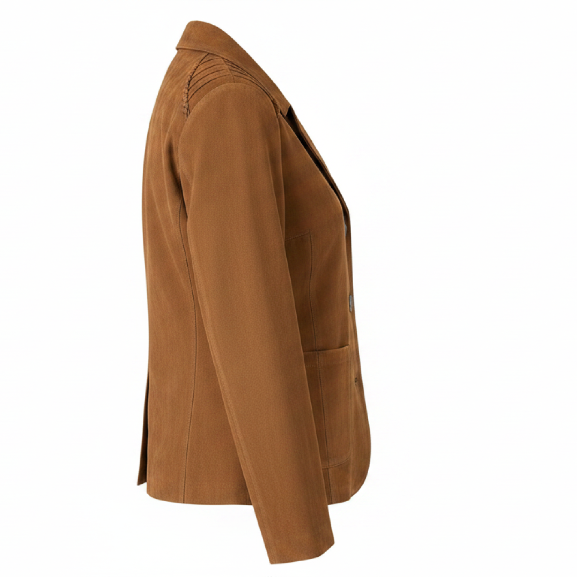 Women's Hazelnut Mock Suede Jacket Lightweight Casual Coat Style Wear- RXD Leather 00279
