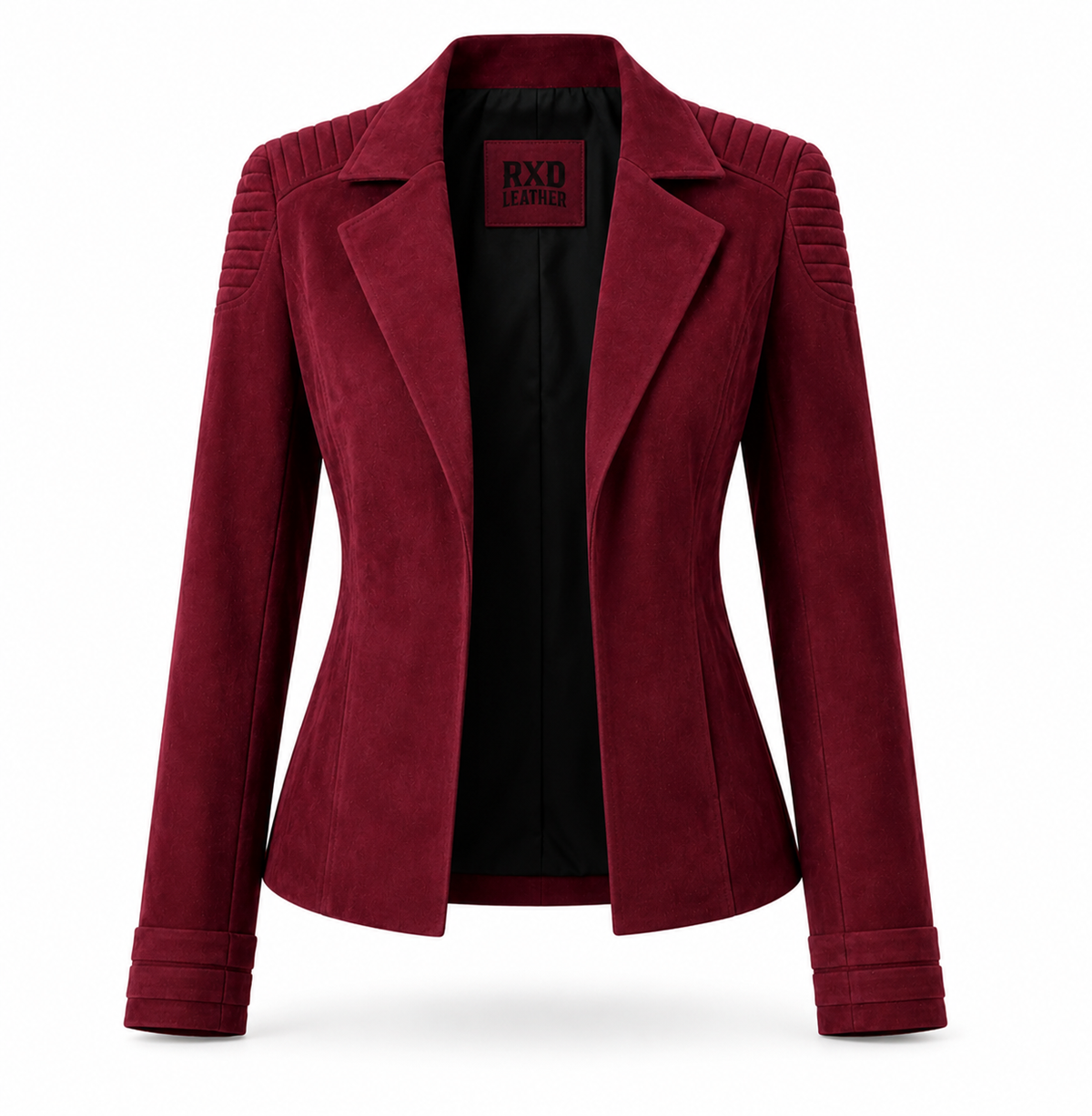 Women's suede tailored leather blazer – RXD Leather