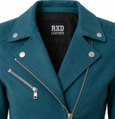 Women's leather biker jacket with tassel zips – RXD Leather