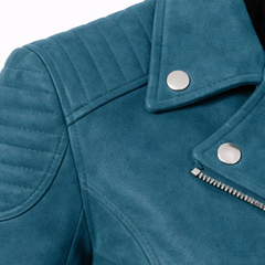 Women's leather biker jacket with asymmetric zip – RXD Leather