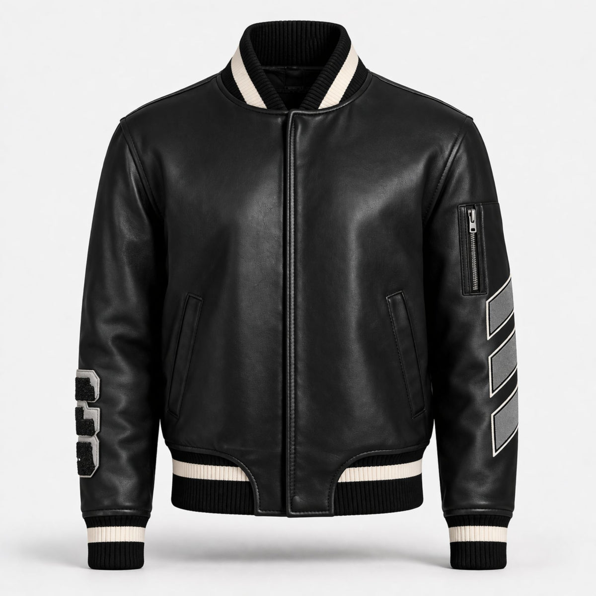 Women's two-tone varsity bomber jacket – RXD Leather