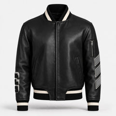 Women's two-tone varsity bomber jacket – RXD Leather