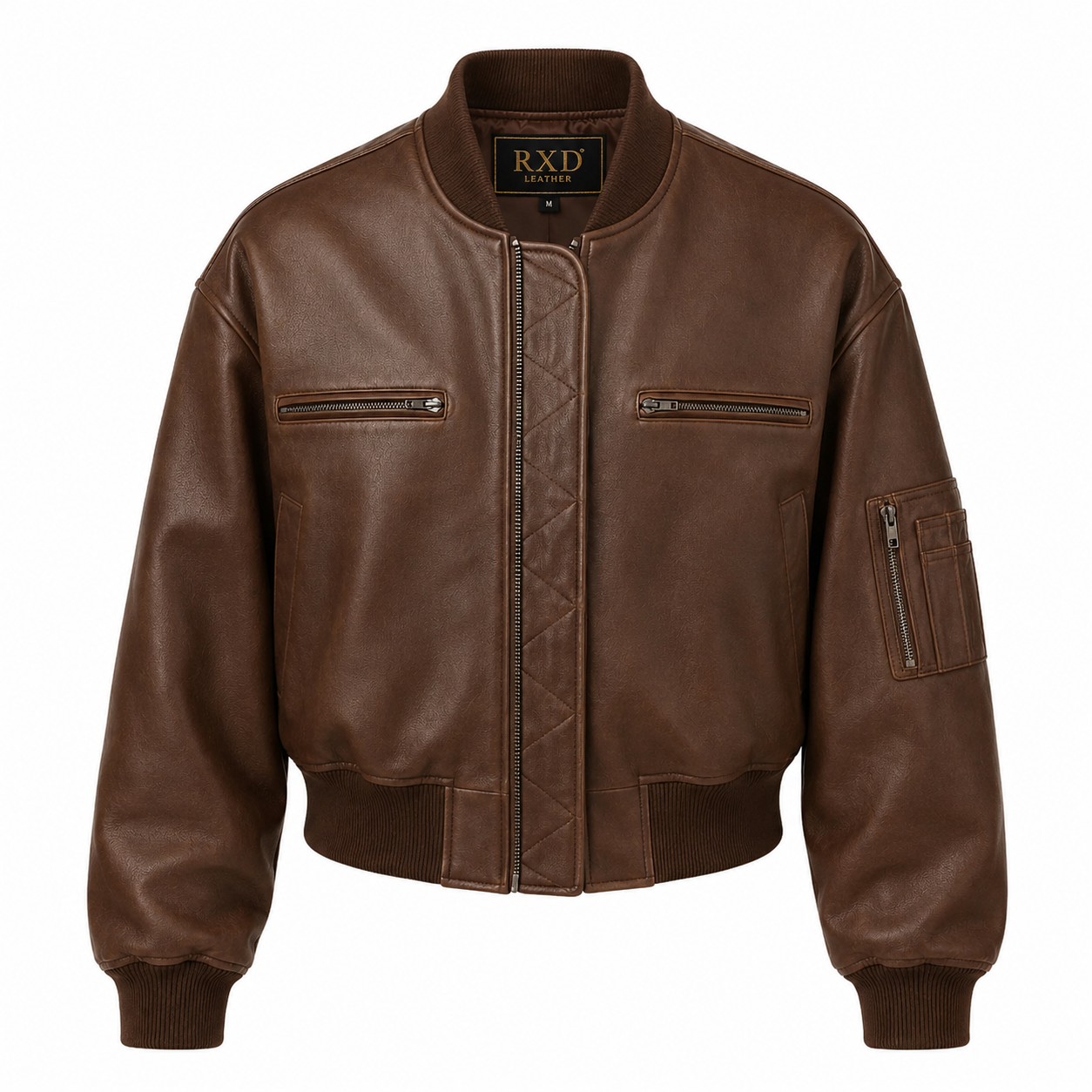 Women's vintage oversized leather bomber blazer jacket – RXD Leather