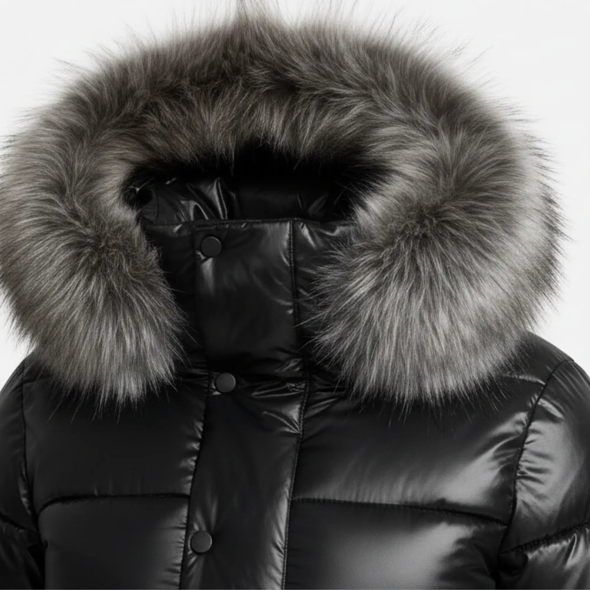 Women's waterproof puffer snow jacket back – RXD Leather