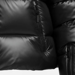 Women's waterproof hooded puffer jacket styled – RXD Leather