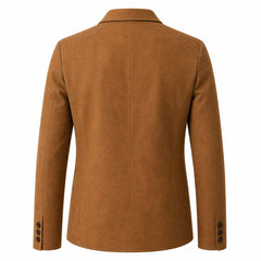 Mens Suede Leather Blazer Jacket Custom Fit Smart Casual Style for Men - RXD Leather 00234